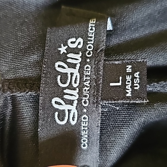 Lu Lus black haulter mini dress large. Lace on bottom trim. Witchy goth Romantic - Picture 5 of 9